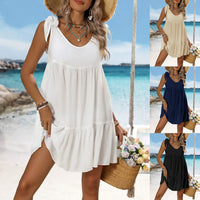 Loose-fit  Strapless Sun-protective Dress