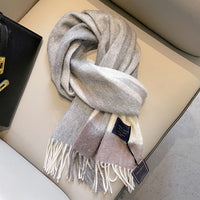 Wool Scarf Men's Winter Red New Style Fruit Green Gray