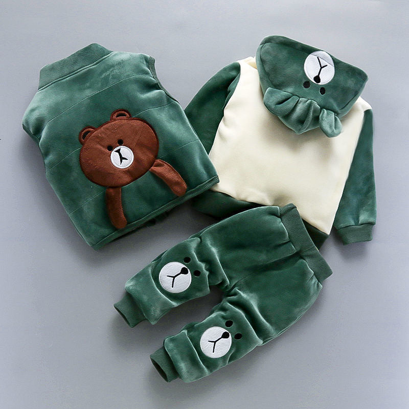 Three-piece Set Of Baby Clothes For Children And Children