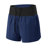 Men's Double-layer Fitness Woven High Waist Track Shorts
