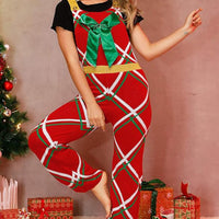 Bowknot Christmas Jumpsuit Christmas Atmosphere