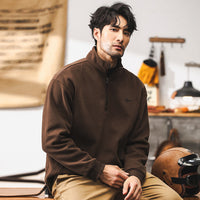 Zipper Fleece Warm Coat For Men Spring And Autumn