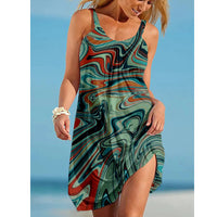 Womens Stylish Sassy Camisole Print Dress
