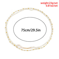 Minimalist Geometric Gravel Beaded Set Body Chain