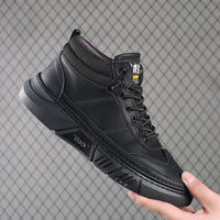 Comfortable Solid Color Fashion Casual Fleece Warm Leather Shoes