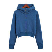 Women's Short Slim Outdoor Sports Hoodie