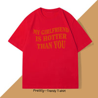 Mens T-shirt With English Letter Print