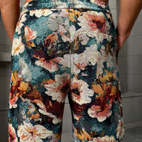 Fashionable Lake-Blue Summer Casual Shorts