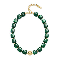 Bohemian-style Multicolor Resin Bead Necklace