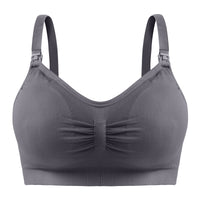 Women's Fashion Wireless Double Layer Seamless Detachable Breathable Bra