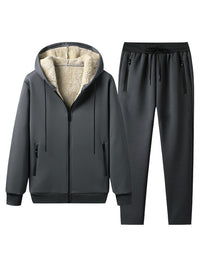 Hooded Casual Fashionable Warm Trousers Suit