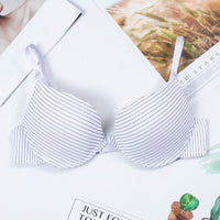 Summer Women's Underwear Striped Gather Bra