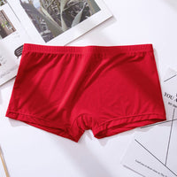 Men's Ice Silk Thin Transparent Boxer Briefs