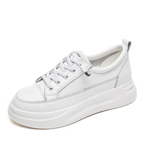 All-match Thick-soled Increased White Shoes Sports Single Women