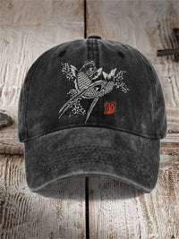 Washed Cotton Printed Hat Distressed Dad Cap Men Retro Baseball Cap Hot Soft Top Sun Hat