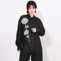 Fashion Casual Loose Slimming Lapel Women's Blouse