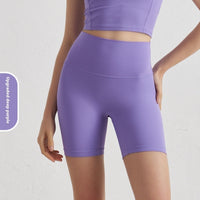 Double-sided Grinding Shorts Yoga Pants Female High Waist Track Shorts
