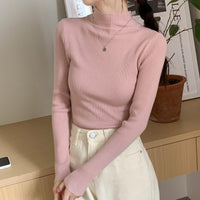 Autumn And Winter Versatile Student Slim-fit Turtleneck Women's Sweater