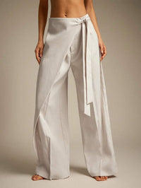 Rap-up Drawstring Versatile Casual Trousers