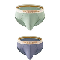 Men's Thin Breathable Sexy Briefs U Convex Big Bag Comfortable Solid Color Simple