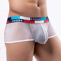Performance See-through Ultra-fine Mesh Bag Low Waist U Convex Wide-brimmed Boxers