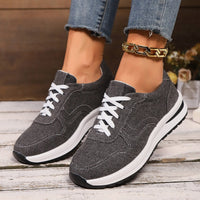 Breathable Platform Height Increasing Sports Casual Shoes For Women