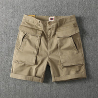 Men's Summer American-style Multi-pocket Stretch Cargo Shorts