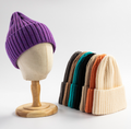 Knitted Hat Women's Korean-style Versatile Solid Color Woolen Hat Women's Outdoor Thickened Warm Beanie Hat