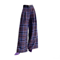 Retro Fashionable High Waist Slimming Wide-leg Pants For Women
