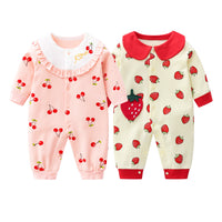 2 Pieces Of Newborn Baby Female Romper Jumpsuit