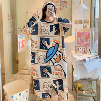 New Long-sleeved One-piece Pajamas For Women