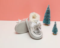 Plush Cotton Shoes For Toddlers With Soft Soles