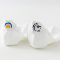 Four Seasons Style Cartoon Embroidered Ear Boat Socks Women