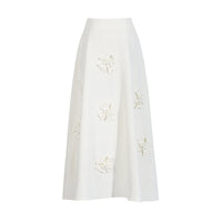 French-style Elegant Three-Dimensional Flower Skirt For Women