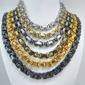 Handmade Stainless Steel Single-link Square Chain