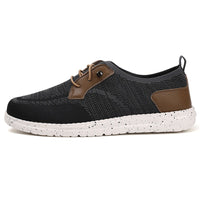 Men's Laceless Canvas Shoes Lightweight Breathable Plus Size Social Casual Men's Shoes