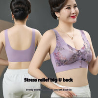 Front Closure Underwired Push Up Pull-up Ultra-thin Ice Silk Vest Bra