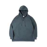 Retro Half Zipper Fleece Sweater Warm With Velvet American Pullover Hoodie Coat