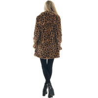 Rabbit Fur Leopard Print Mid-length Clothing Fashionable Jacket