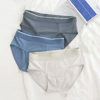 Men's Underwear Silk Briefs Men's Summer Blended Cotton Breathable Antibacterial Ice Silk