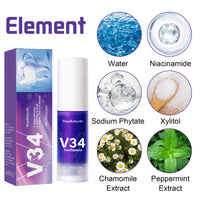 V34 Tooth Cleaning Mousse Whitening Teeth Care Gum Cleaning Oral Anti-yellow Tooth Stain Toothpaste