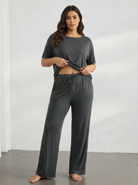 Best-selling Casual Long-sleeve Top And High-waisted Pants Set