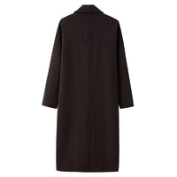 Double-breasted Wool Coat For Women