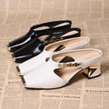 Women's Square Toe Half Slippers