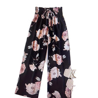 Amazon Fashion Sheer, Textured Fabric, Loose & Comfortable Wide-Leg Pants High-Waisted, Relaxed Fit That Flatters And Covers Up Versatile Casual Style