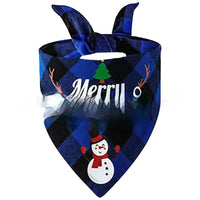 Wan Christmas Pet Triangle Plaid