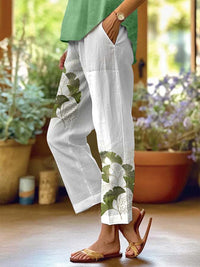 Printed Women's Casual Pants With Pockets