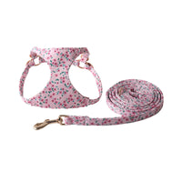 Super Beautiful Floral Series Pet Harness Suit With Hand Holding Rope