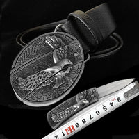 Smooth Buckle Self-defense Belt Knife Punk Buckle Head