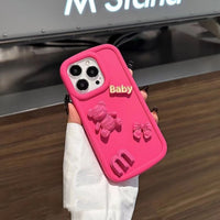 Three-dimensional Bear Modification Machine Phone Case